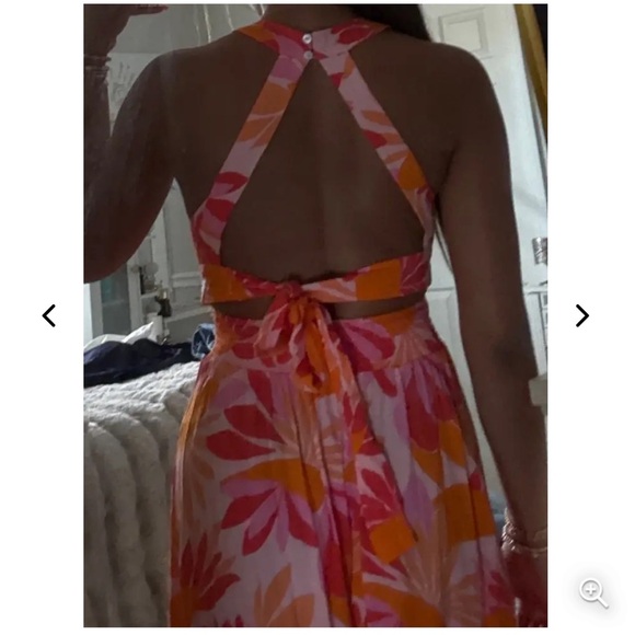 Abel The Label Maxi Dress Women’s Small Anthropologie Floral Slit Rumi B24 - Picture 11 of 12